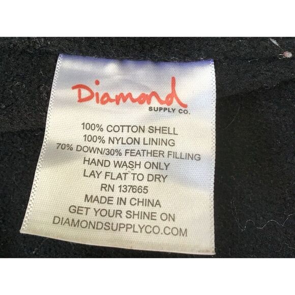 Diamond Supply Down‎ Jacket Men's Large Maroon Skater Ski - Picture 8 of 8